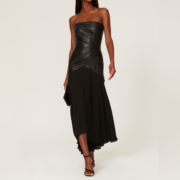 Shoshanna Dresses & Skirts - Shoshanna Rustin Faux Leather Gown, 6